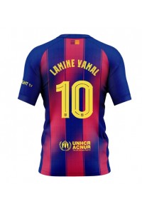 Barcelona Lamine Yamal #10 Jalkapallovaatteet Kotipaita 2025-26 Lyhythihainen